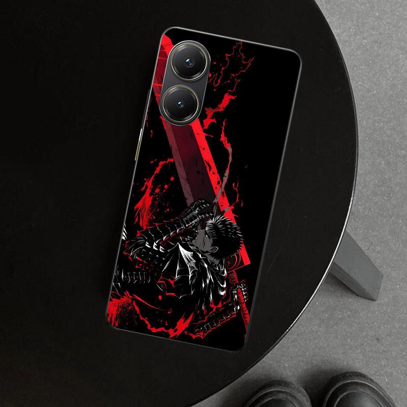 Guts B-Berserks Anime Phone Case Cover for Xiaomi Poco X6 X5 X7 Pro F7 Ultra Redmi 15C 15 13C 13 12C 12 10C 10 10A 9C 9A 9T 9 Co