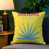 Beauty Summer Travel Series  Pillow Case Natural Linen Pillow Case DoubleSided Decor Sofa Pillowcase Home Decor