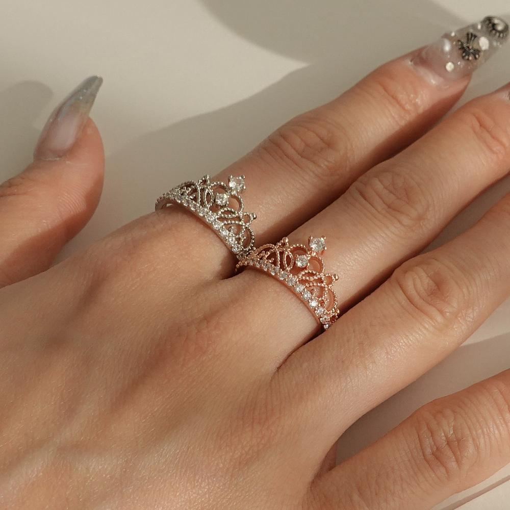 Monograph Christine Open Ring Mgfr0361 14K Gold Plated (Rose Gold)