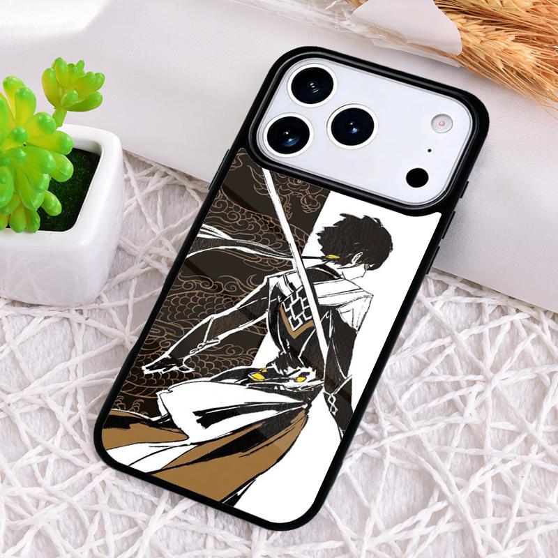 

Zhongli Genshin Impact Ударопрочный чехол для телефона для iPhone 17 Air 16e 15 11 12 14 13 Pro Max Чехол Coque iPhone 13