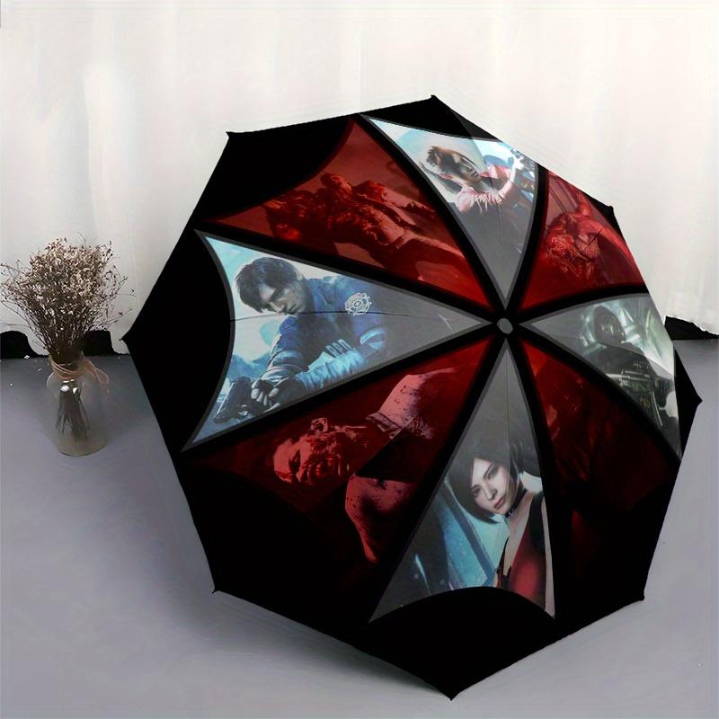 Resident Evil Umbrella Corporation Logo StickerUmbrella, PortableFold Compact Umbrella for Men & Women Gift
