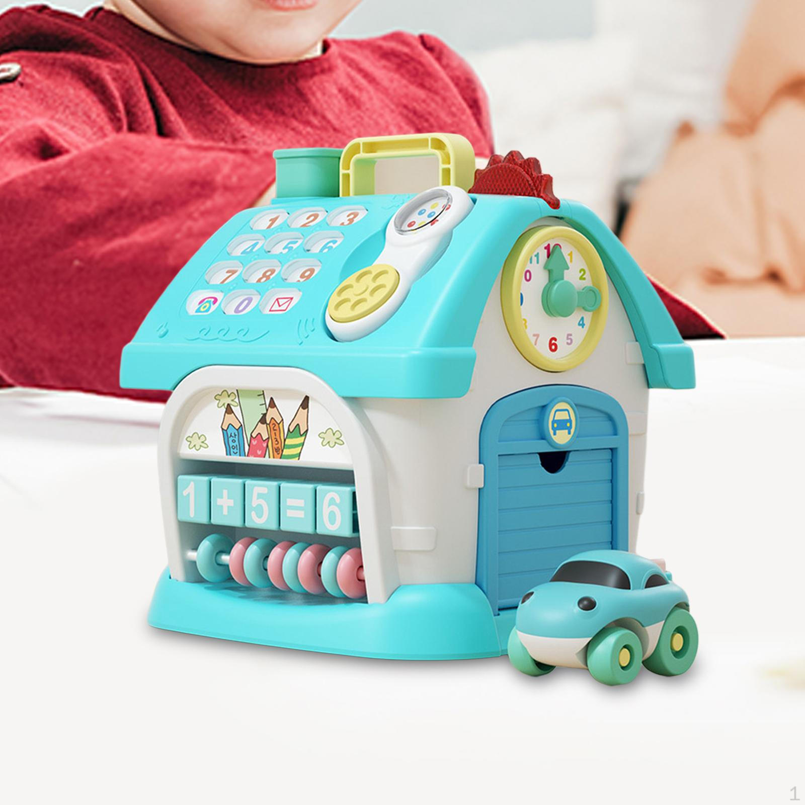 

Activity Cube Shape Sorter Box Color Perception Sorting Matching Toy синій