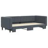 Vidaxl Sofa Rozsuwana, Ciemnoszara, 90X200 Cm, Aksamit