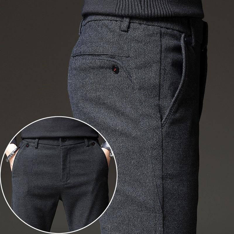 

Весенние и осенние весенние мужские повседневные брюки, свободные прямые мужские повседневные брюки среднего возраста на осень и зиму 29