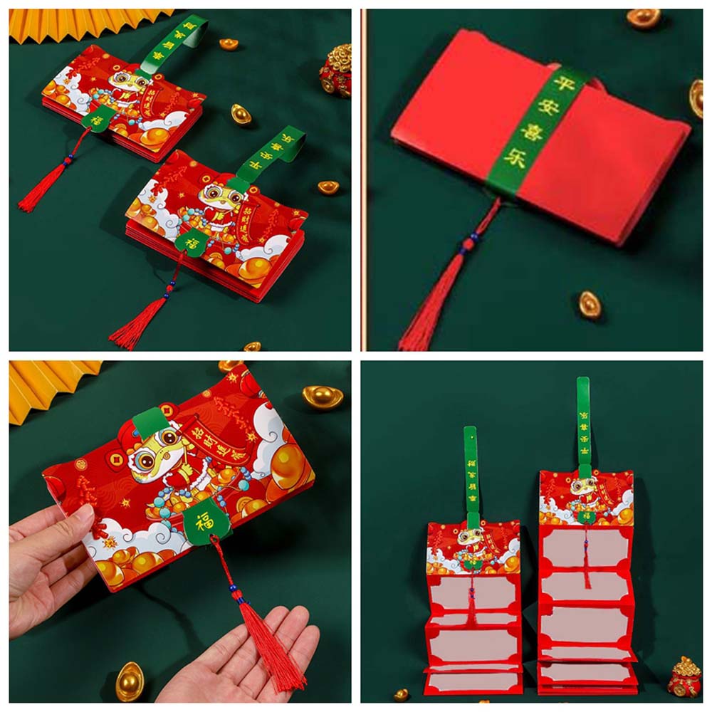 Hongbao Lucky Money Bag Thickened New Year Red Packet Snake Year Folding Red Envelope  Party