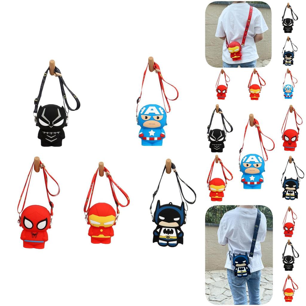 Kinder Spider-Man Silikon-Tasche mit großem Fassungsvermögen und robustem Design für Mädchen und Jungen