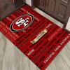 Tappeto Tappetino Logo 49ers per Soggiorno Camera da Letto Casa Decorazione Divano, Tappetino Antiscivolo per Giochi Bambini