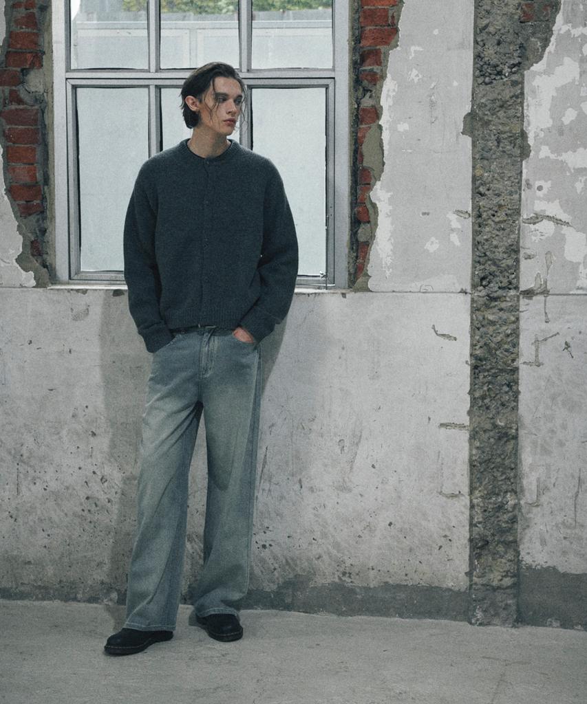 Glw Solid Hazzi Knit Cardigan Charcoal
