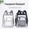 Transparent Waterproof Double Shoulder PVC Backpack - Large Capacity Student and Travel Bag for Kids