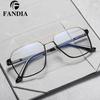 Men's Trendy Double Bridge Eyeglass Frames – European & American Style, Face Slimming, Prescription Ready