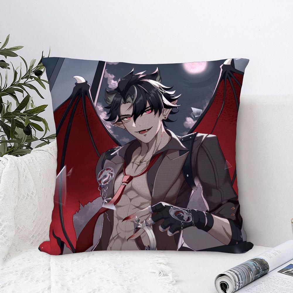 Genshin Impact Wriothesley Pillow Case Sofa Decorative Home Double-Sided Print Plush Square Throw Pillow Covers Cushion Decor