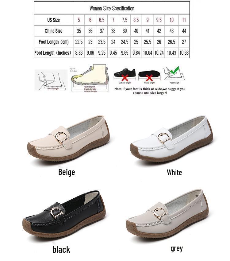 2024 Dam Casual Mjuka Loafers - Bekväma, Platta, Plusstorlek, Mjuk Sula & Ovandel, Ideala för Mamma.