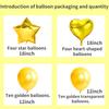 28 szt. Balon Dekoracje na przyjęcie urodzinowe Balony z konfetti Balony foliowe w kształcie gwiazdy i serca 18" Dekoracje ślubne Balony helowe Dziewczynka Chłopiec Baby Shower