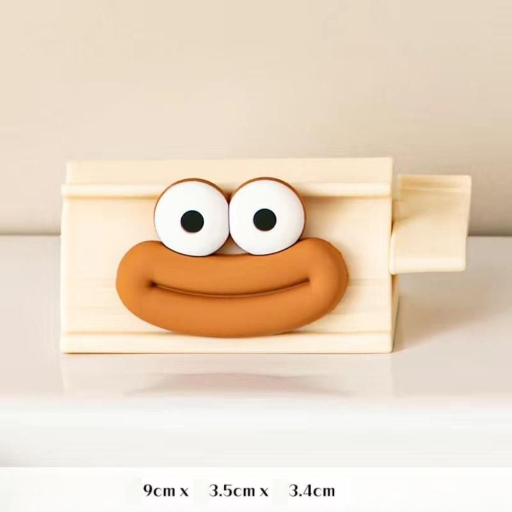 

4pcs Cartoon Manual Squeezers Toothpaste Home Bathroom Facial Cleanser Rolling Squeeze Clip Seat Holder Cute Toothpaste Stand