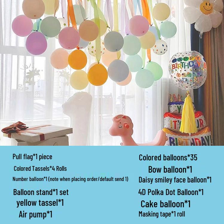 Erster Geburtstag Ballon Dekorationsset für Jungen und Mädchen