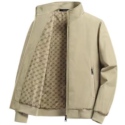 Frühling und Herbst Jacke Herren Casual Stehkragen Herren Jacke Tops Herrenbekleidung