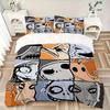 3pcs Nightmare Before Christmas Printed Bedding Set, Breathable And Soft, Machine Washable, Christmas Gift Birthday Gift, Bedroom Decoration