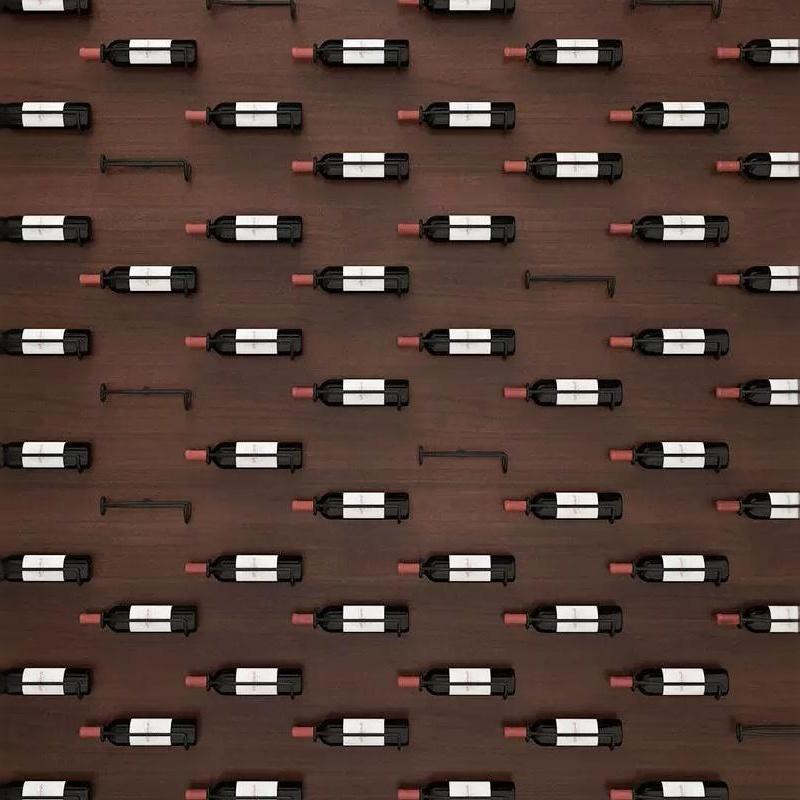 European Style Red Wine Rack Creative Wall Mounted Single Decorative Frame Suspension Wine Rack Display Rack