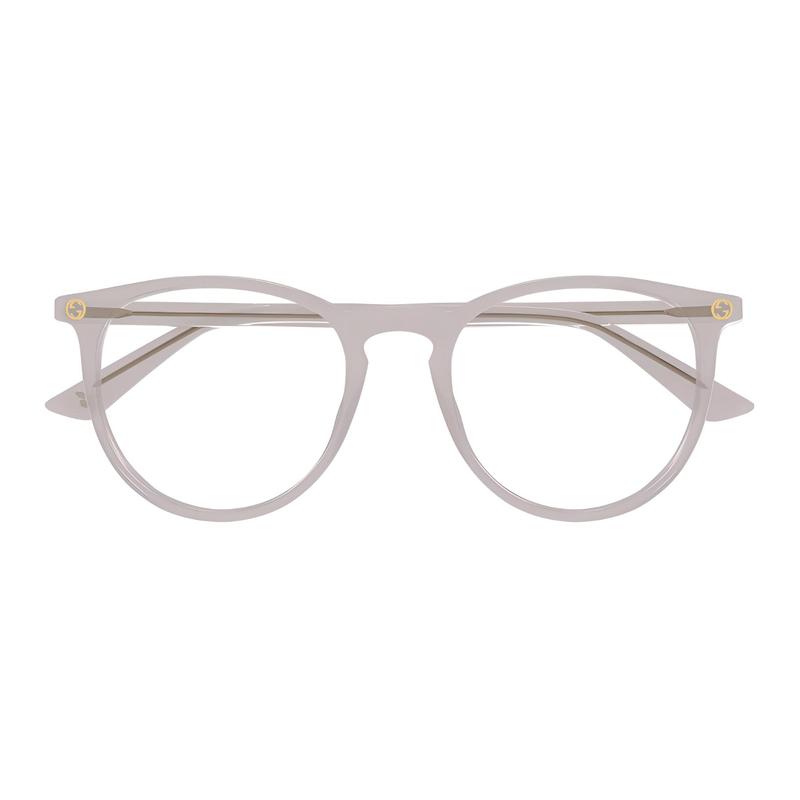 Gucci Optical Glasses [Available Prescriptions] Temple Logo, Acetate Fiber, Round, Glasses, Same Style Gray 50 Dust Bag + Glasses Case (random Color)
