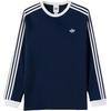 T-Shirts Men's Navy Blue/White Crew Neck Moderate Straight Fit