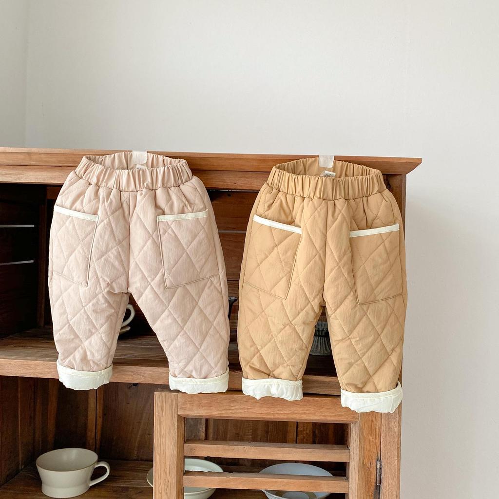 2024 Winter Infant & Toddler Diamond Quilted Thick Trousers