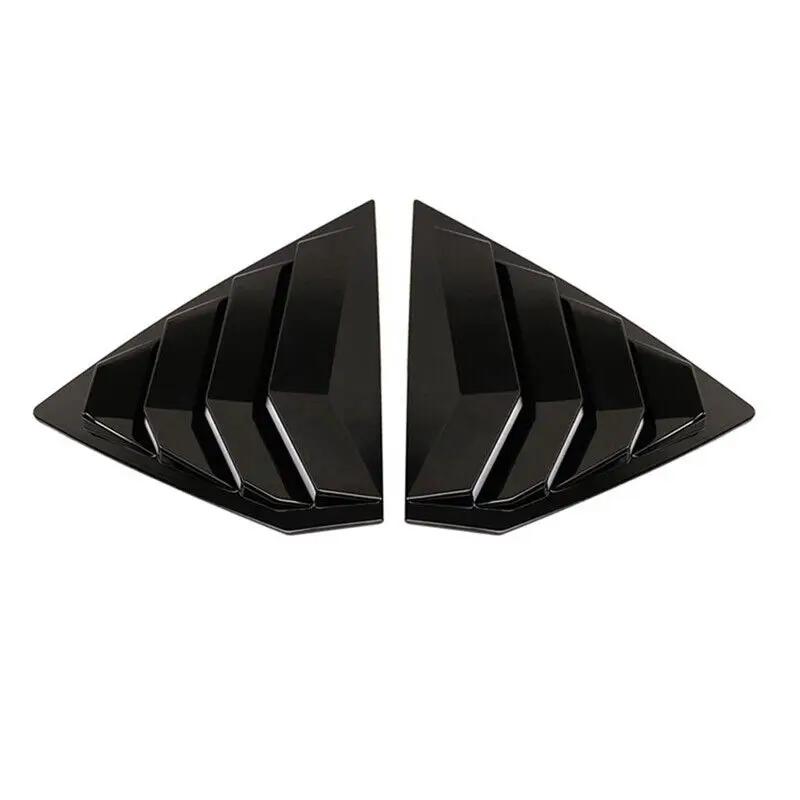 For Buick Regal Opel Insignia B 2017-2025 Car Rear Louver Window Side Shutter Cover Trim Sticker Vent Scoop ABS Carbon Fiber