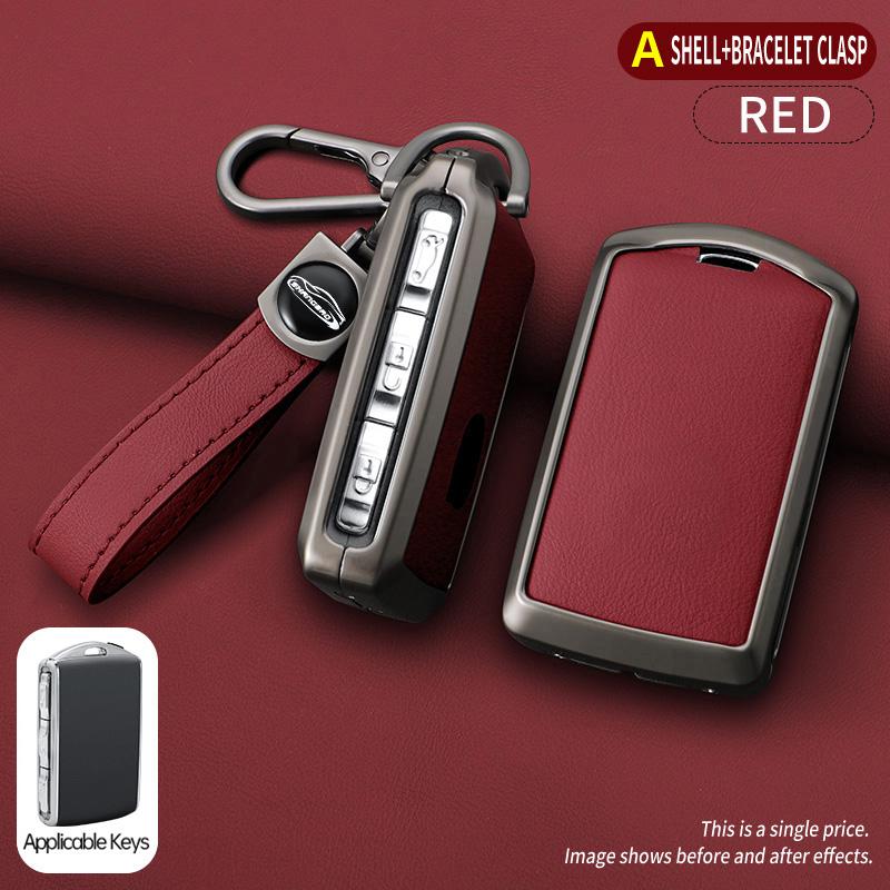 Metal Car Smart Remote Key Case Full Cover Protection Holder Shell for Volvo Polestar 2 Polestar 3 2023 2024 Keyless Keychain