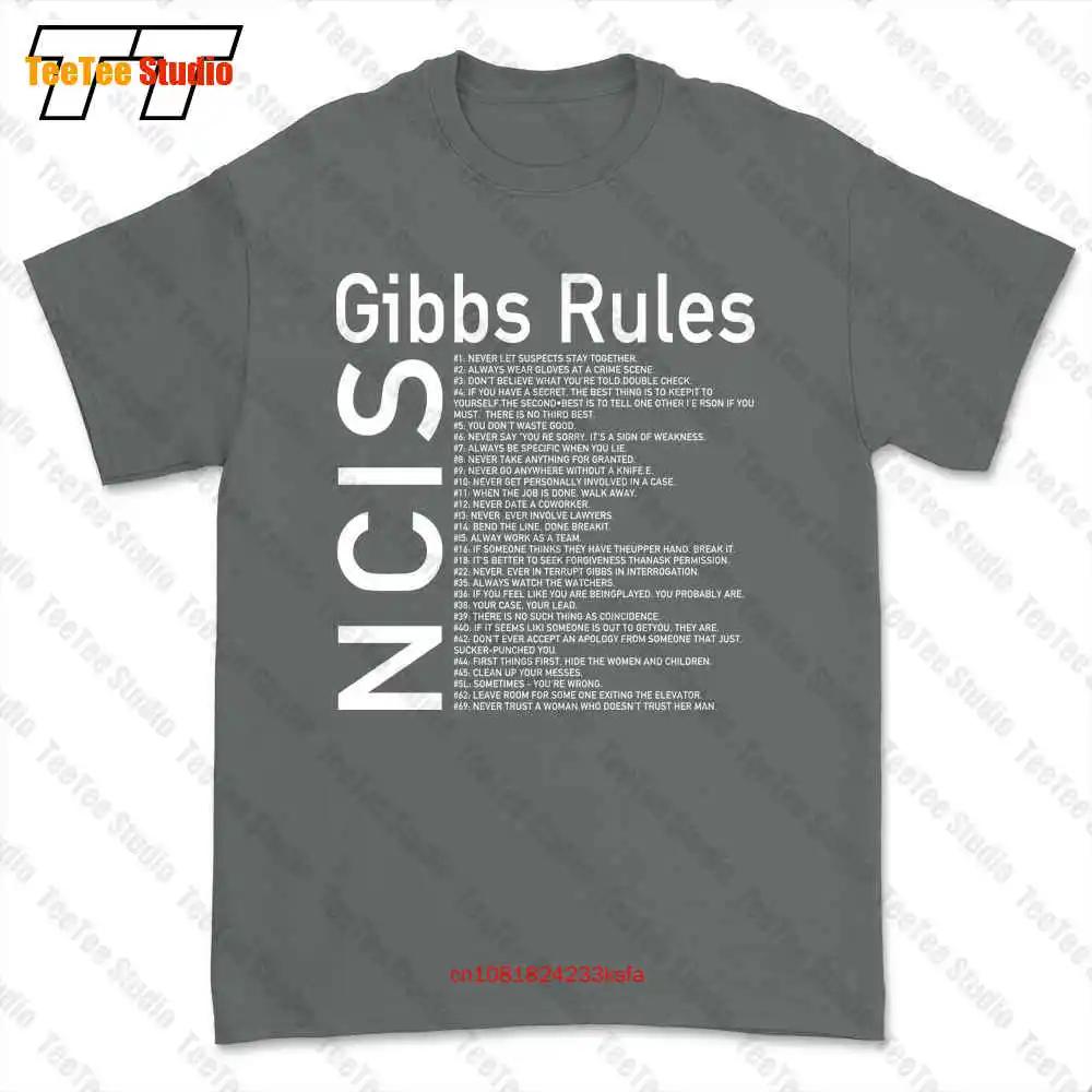 Ncis Gibbs Rules Black Men Tshirt Tee 56WX