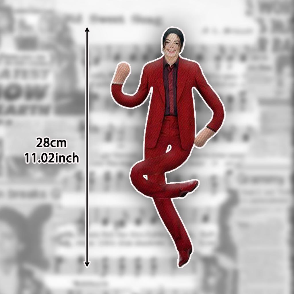 Treasuringu Michael Jackson Cosplay Prop Plush Doll Abstract Plushie Joint Mobility Adjustable Poses Stuffed Toy Fans Gifts
