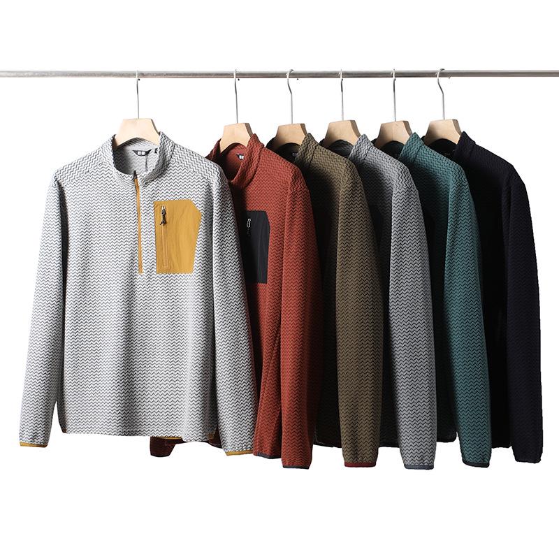 Unisex Mountain Fleece Jacket: Velvet-Lined Hoodie, Long Sleeve, Stand Collar, Autumn/Winter Base Layer