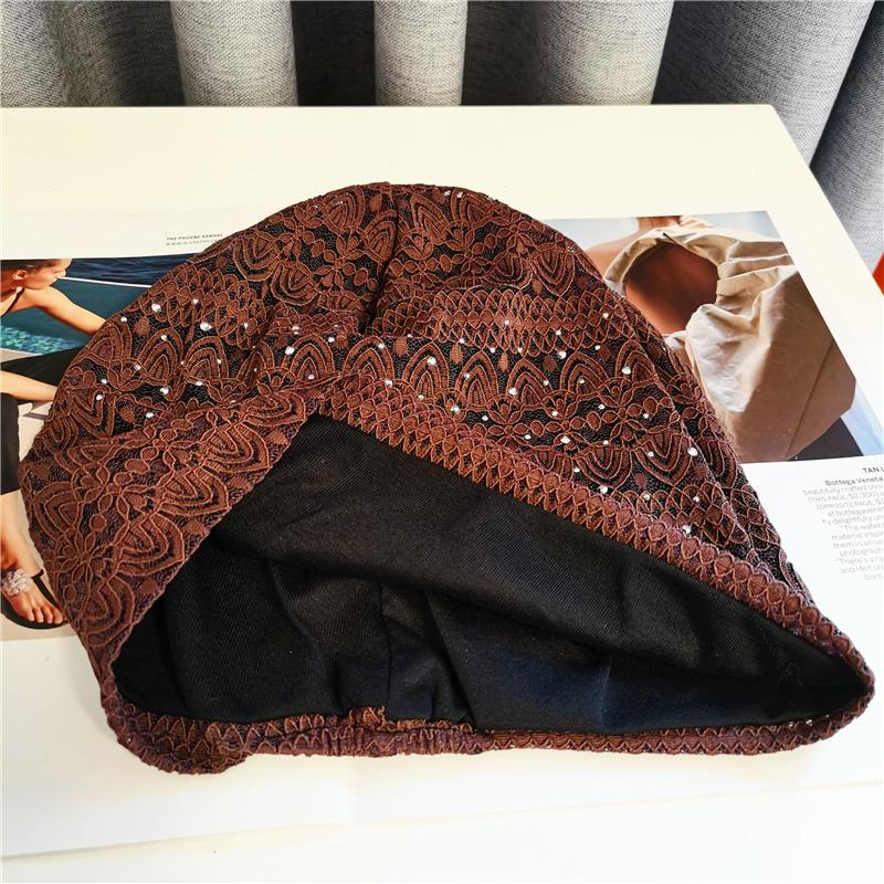 Womens Beanie Lace Turban Soft Sleep Cap Chemo Hats Fashion Slouchy Hat