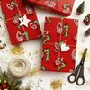 Christmas Gift Wrap Paper Creative Festive Holiday Wrapping with Number 7 Design Fun Pattern Birthday Party Supplies