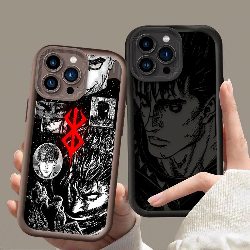 Berserk Guts Anime Phone Case for iPhone 17 Air 16 16E 15 14 13 12 11 Pro Max X XS X S Max XR SE 2020 SE4 7 8 Silicone Cover