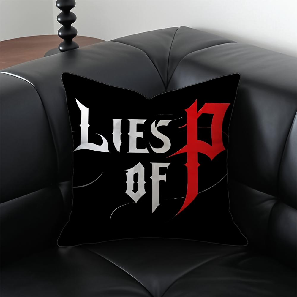 Game Dark LLies of P Cushion Cover Pillow Case Antidustmite Invisible Zipper Silky Short Plush Sofa Cushion