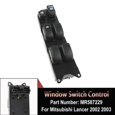 En kaliteli yeni sürücü tarafı ana pencere kaldırıcı anahtarı düğmesi Mitsubishi Lancer 2002-2003 için MR587229 araba