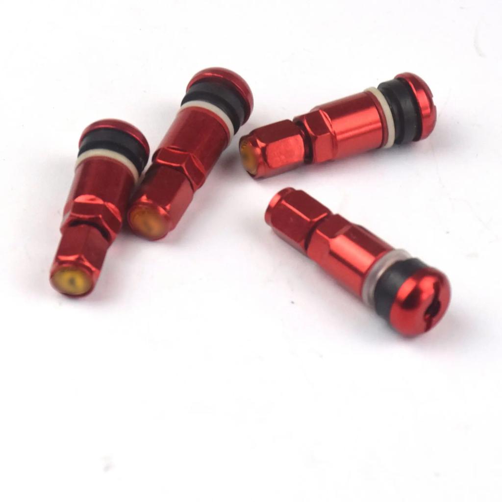 4pcs Car Tubeless Wheel Tyre Valve Stems Aluminum Alloy Car Tubeless Wheel Tire Valve Stem Cap Automobiles Accessories