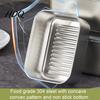 Heavy Duty Metal Storage Tins 304 Stainless Steel Food Containers with Glass Lids Leakproof Bento Lunch Box Leak Proof Kitchen Organizers Set,