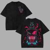Vintage Washed Hazbin Hotel Graphic T-shirt Unisex Oversized Casual Streetwear Short Sleeve Heavy Cotton Breathable Comfortable Tee Tops