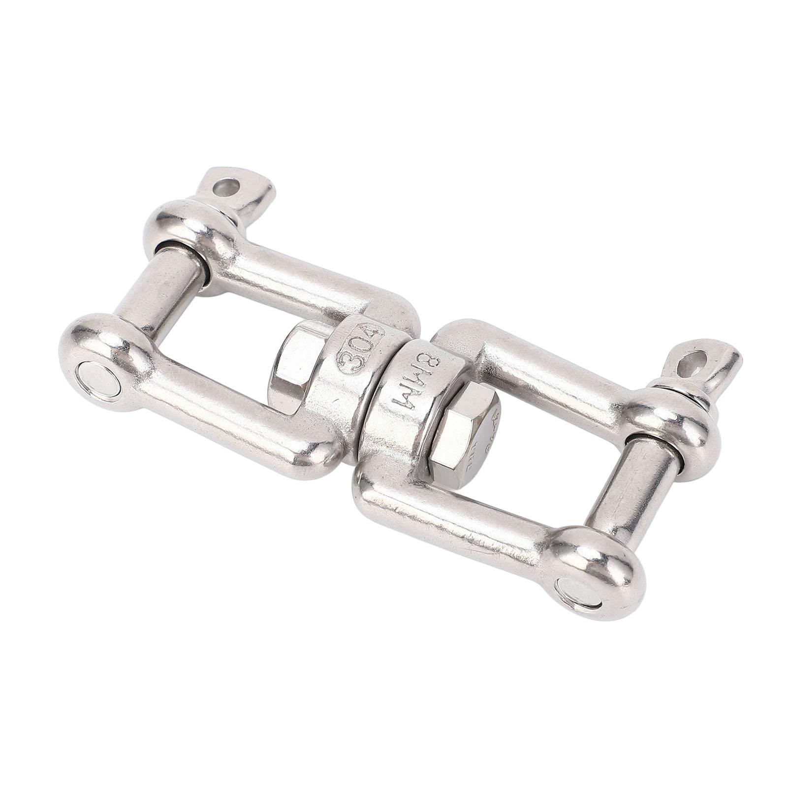 

Двусторонний вертлюжный такелажный карабин из нержавеющей стали, 8-образное кольцо-соединитель, морское устройство для судов, лодок, яхт, 8 мм, нагрузка