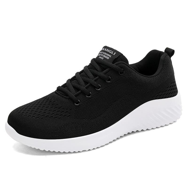 Spring Leather Sneakers Men's Explosive Lightweight Running Shoes Foreign Trade Men's Shoes Spot Lace-up Casual Shoes Men's