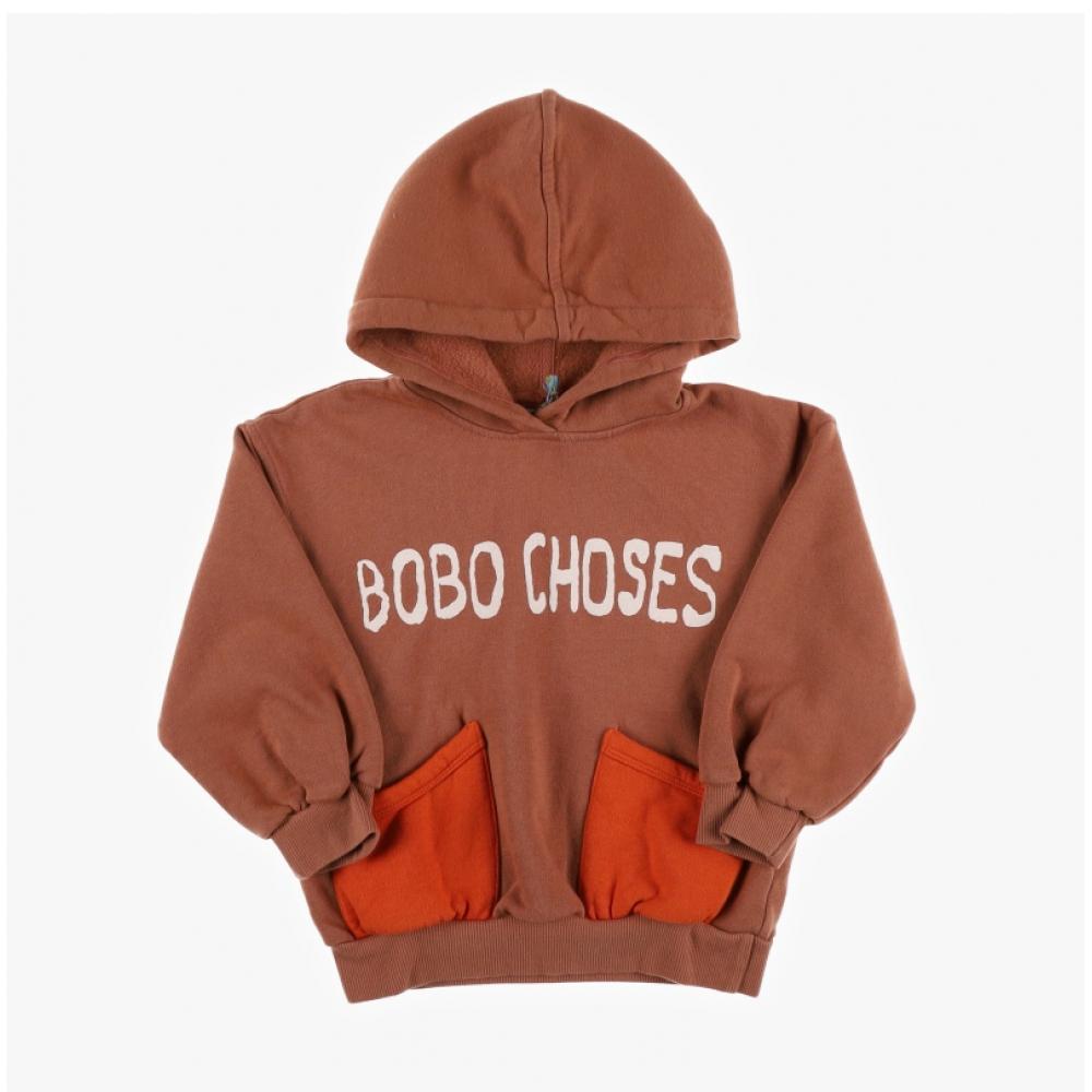 Boboshoz B224ac060 211 Logo Color Block Kids Hoodie