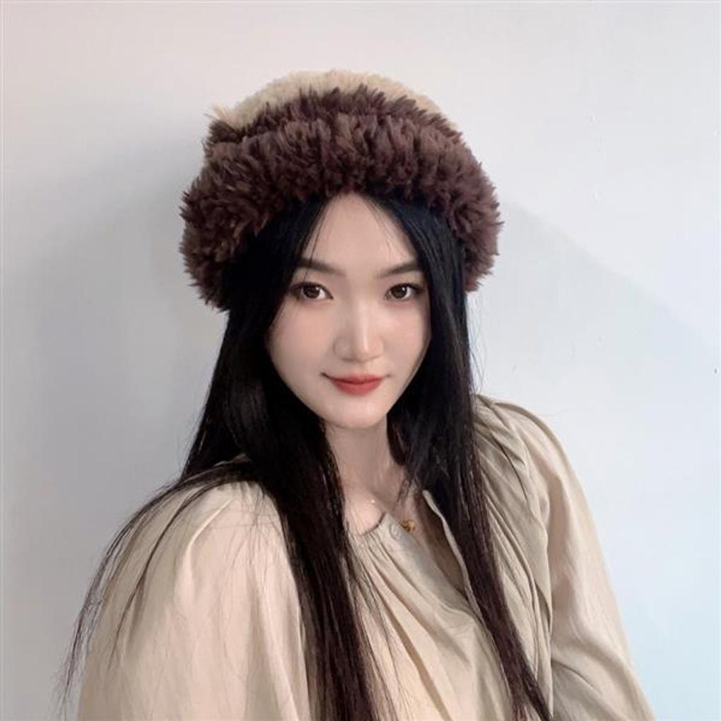 Cozy Fleece Beanie (Brown)