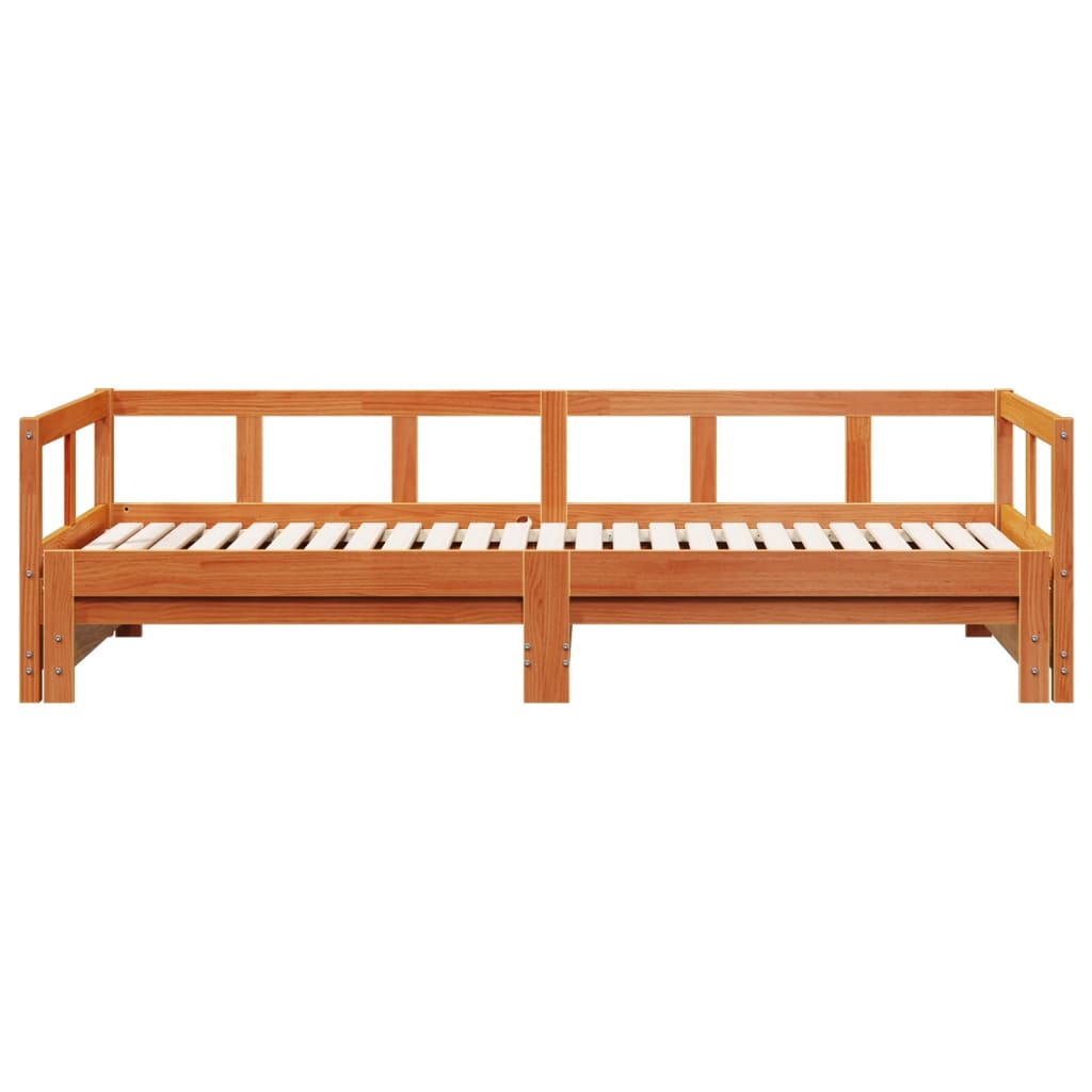 Daybed without Mattress Wax Brown 80 x 200 cm Solid Pine Wood