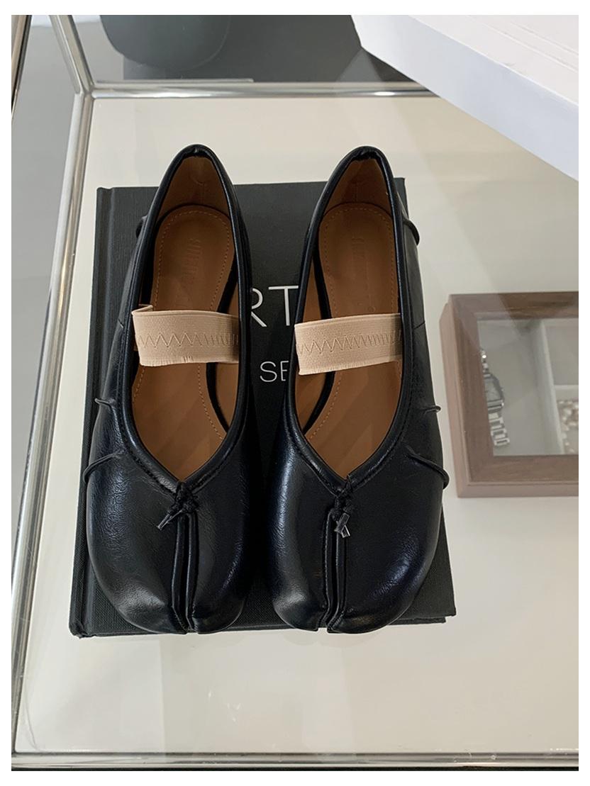 

2025 Модный бренд Таби Обувь ниндзя Женские балетки с плоской подошвой с раздельным носком Балерины Женские лоферы Каблуки Женские мокасины Серебристые Mujer 35 чёрный