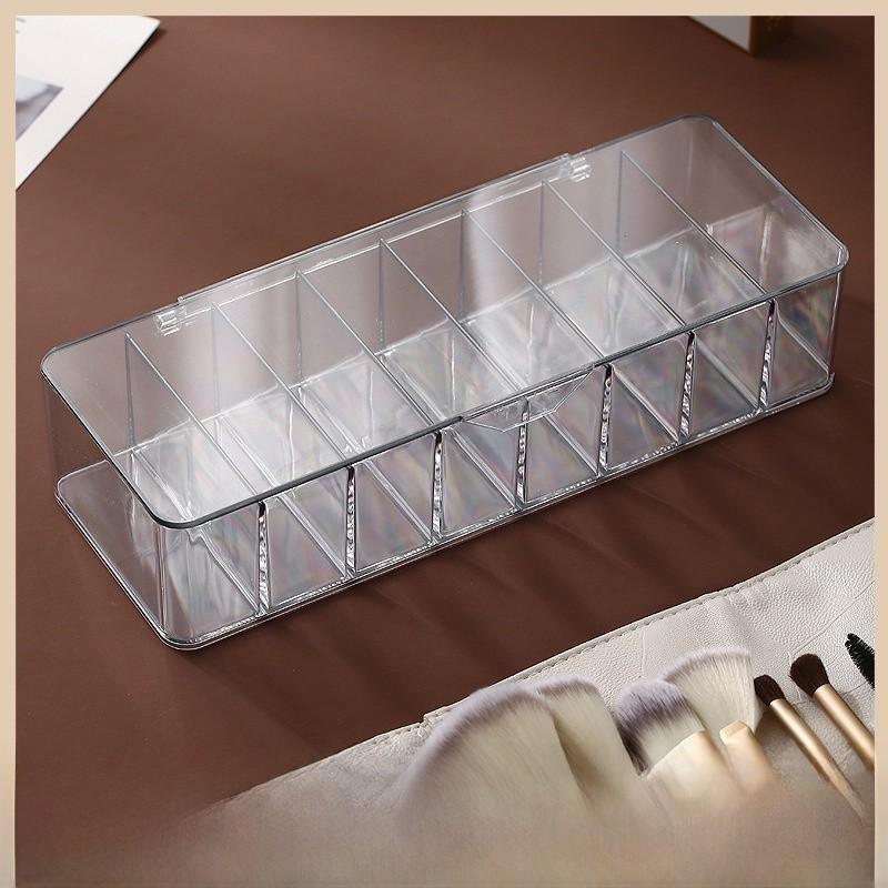 Clear Ps Contact Lens Organizer With Divided Compartments For Home Storage