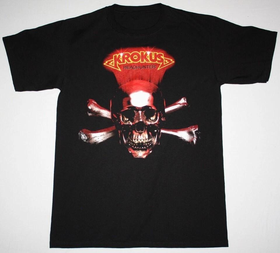 

Hot Vtg KROKUS Band HEADHUNTER Cotton Gift For Fans Unisex S-5XL Shirt TH02 Unisex T-Shirt XXXXL