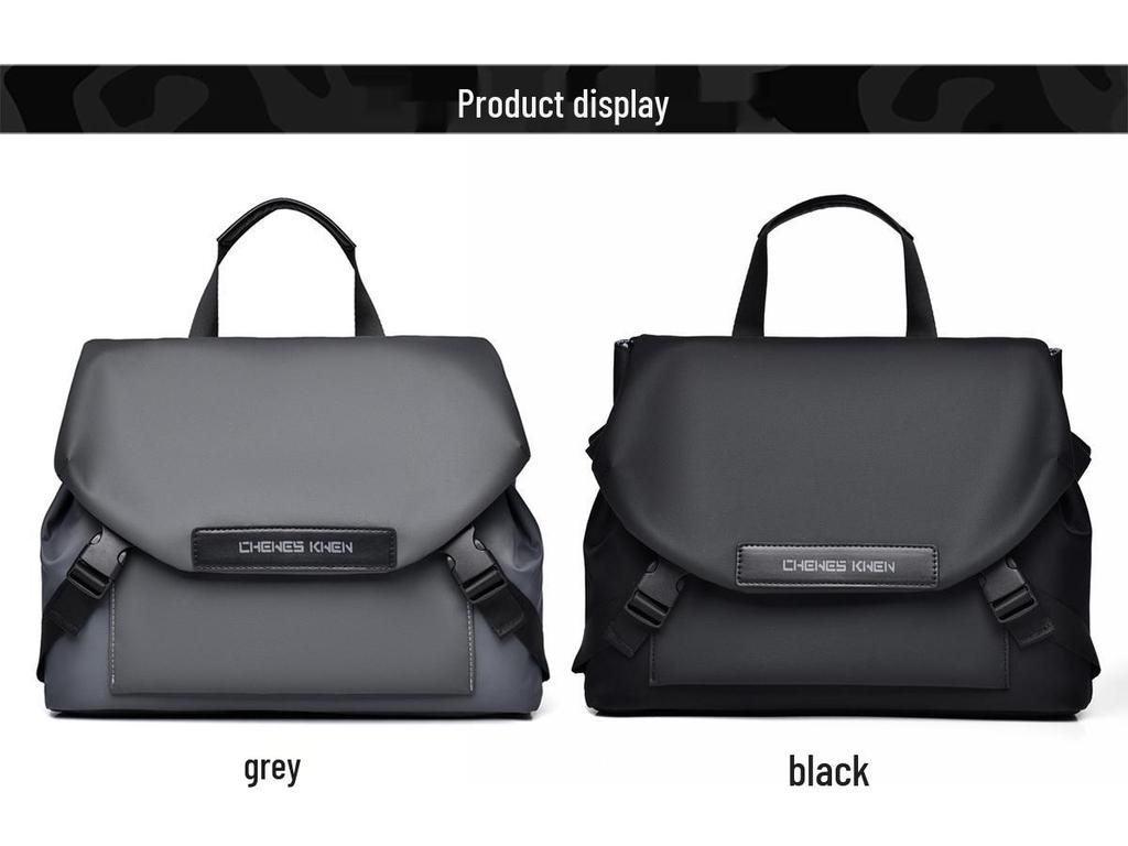 Men's Ins Trend Functional Messenger Bag - Workwear Motorcycle Backpack & Crossbody Shoulder Bag