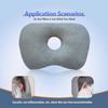 Ergonomic Curved Side Sleeping Pillow Cotton Filling Pillow with Ear Hole  for Ear Pain Relief