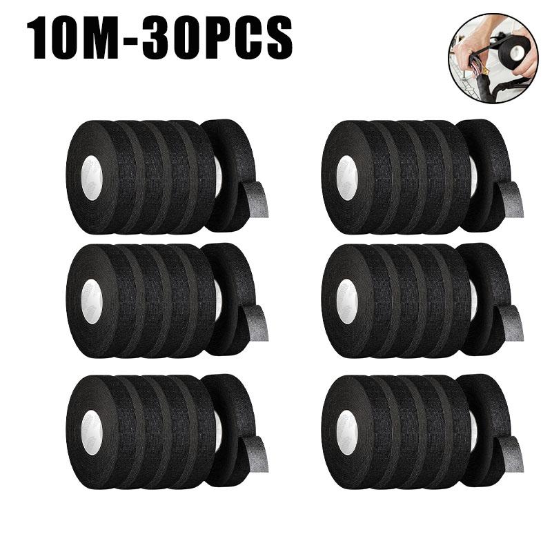 Heat-Resistant Harness Electrical Tape Automotive Wire Loom Fabric Wrapping Tape for Cable Management and PC Wire Bundling