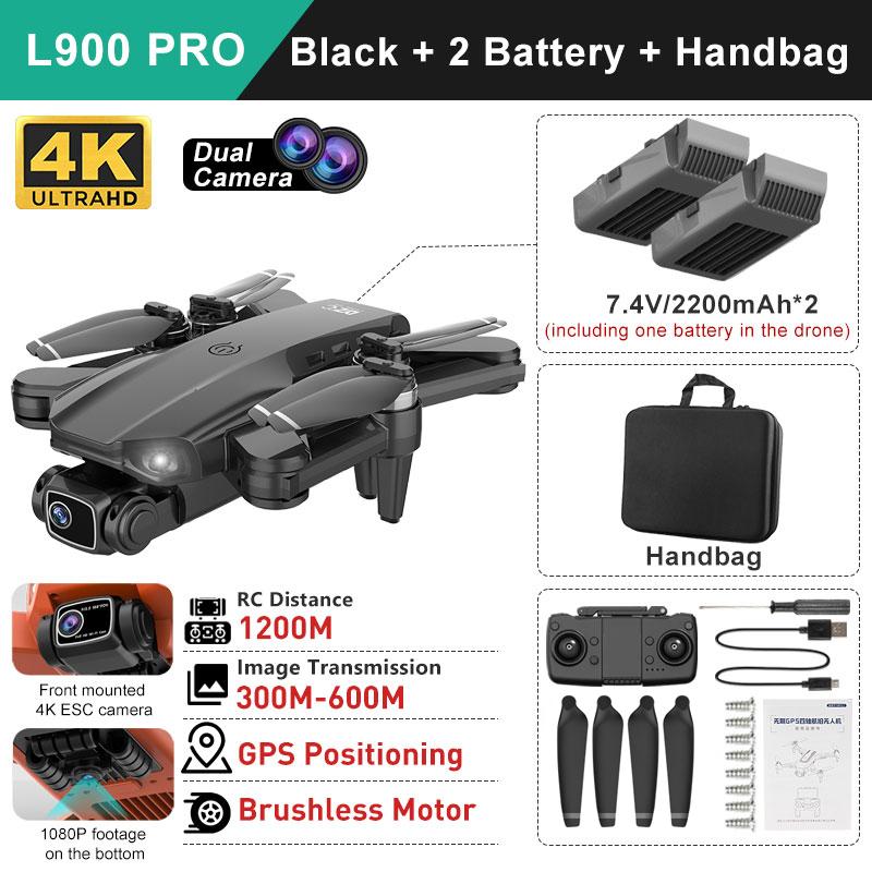 L900 Pro SE HD Drone 4K Professional FPV With Camera 5G WIFI Visual Obstacle Avoidance Brushless Motor RC Quadcopter Mini Dron